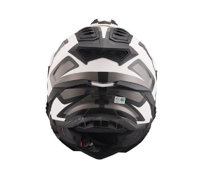 オフロードヘルメットLS2 エクスプローラーF  マットブラック/オレンジ　XL